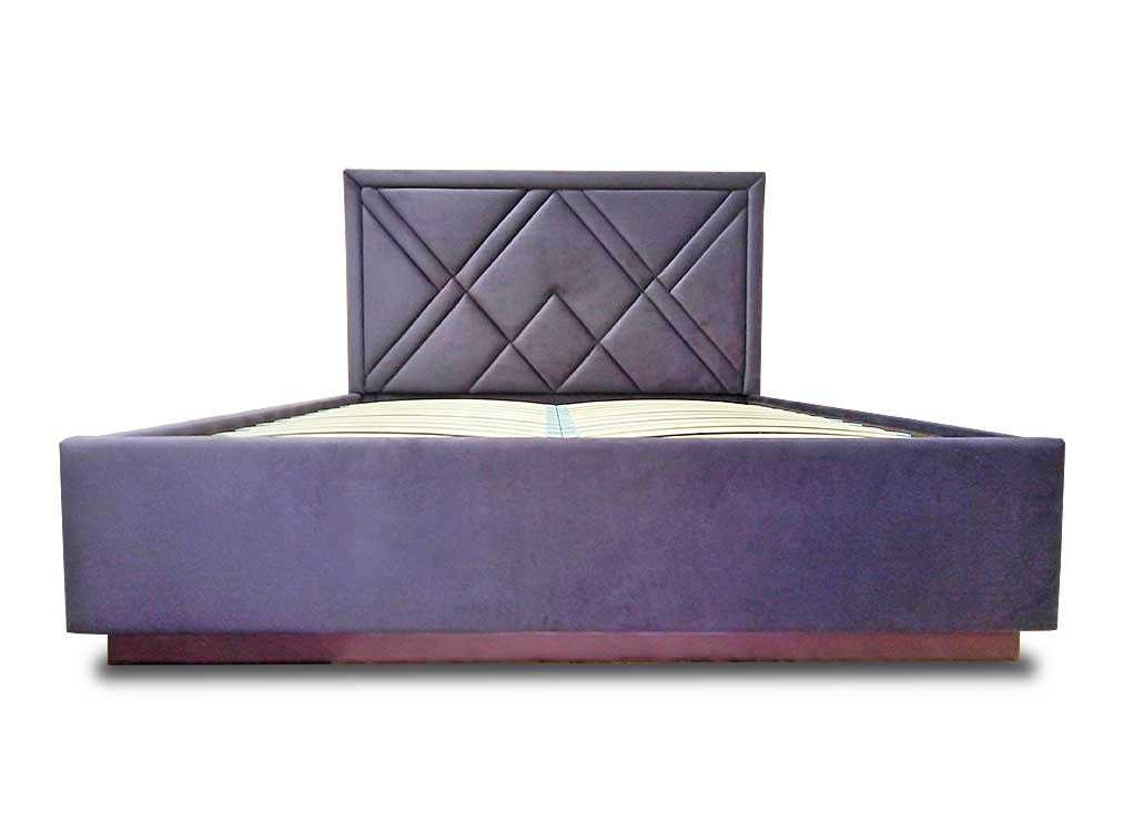 Кровать с мягким изголовьем "Геометрия"