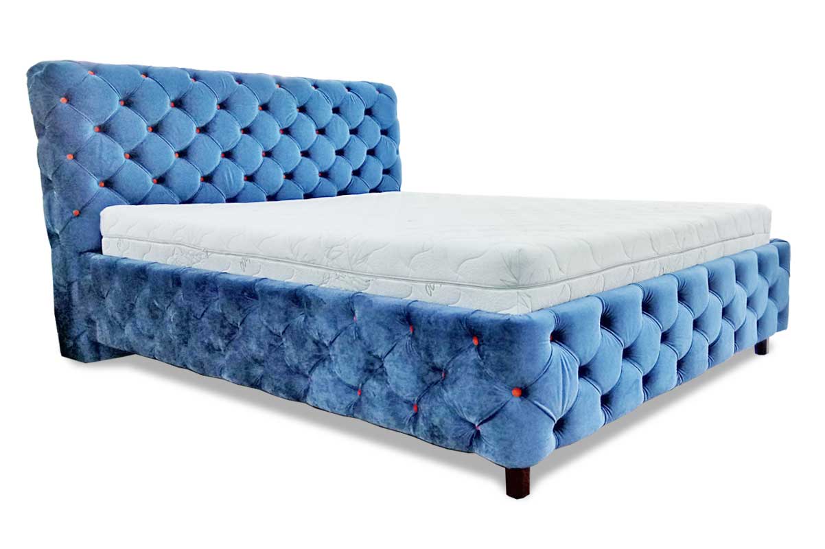 кровать 1600-2000 цена 45000 руб (ткань велюр)