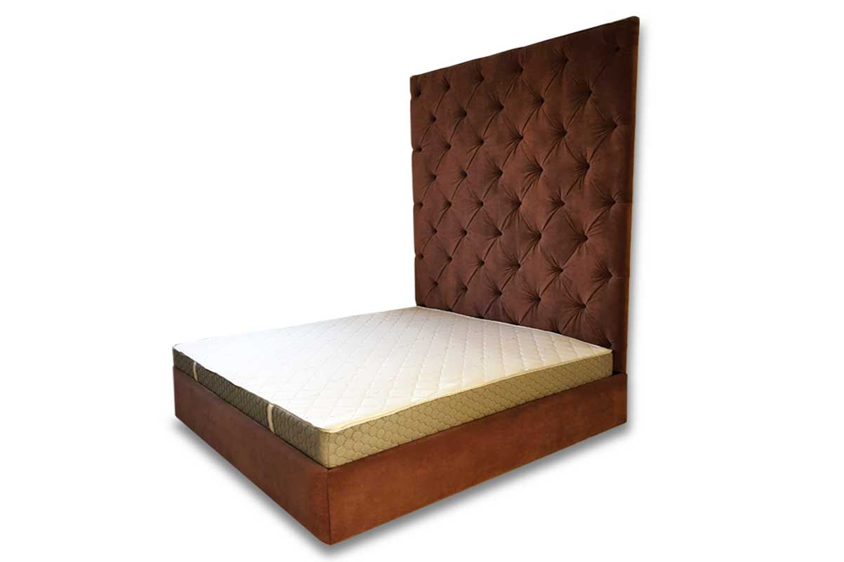 Кровать "Шоколад" с изголовьем-стеновой панелью "капитоне"