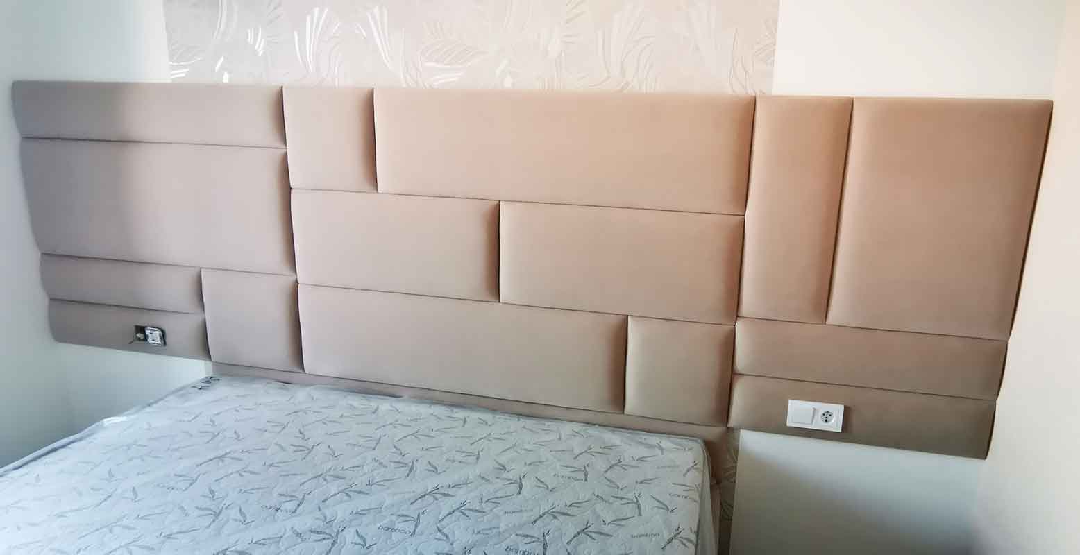 Кровать + мягкое декоративное изголовье
